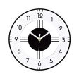 Reloj de Pared Moderno 30cm de Cuarzo Redondo Silencioso No-ticking Grandes Decorativos Interior Reloj Funciona con Pilas para Sala de Estar, Dormitorio, Aula, Cocina Reacondicionado Online now