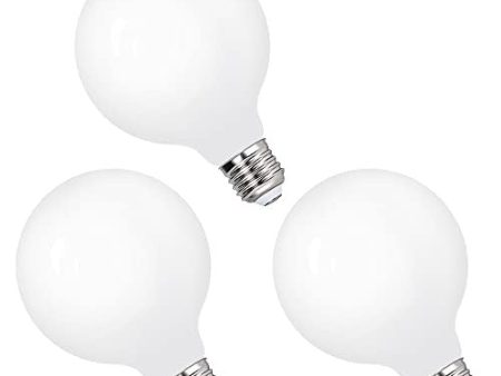 Lamparas Bombillas Globos Grande de LED de Edison E27 Bajo Consumo G95 8W Luz Fria 6000K Iluminación Omnidireccional para Lampara Colgante de Techo, Lot de 3 de Enuotek Reacondicionado For Discount